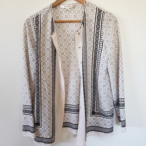 Studio M Button Front Top Blouse S